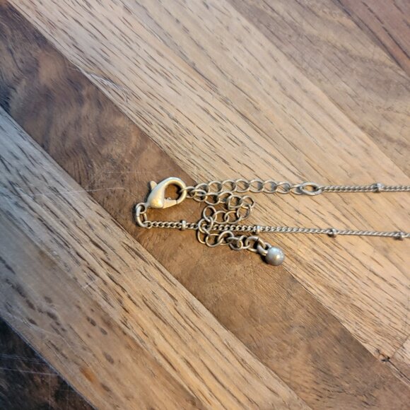 Marbled Blue/Green Beaded Long Necklace - Picture 7 of 10